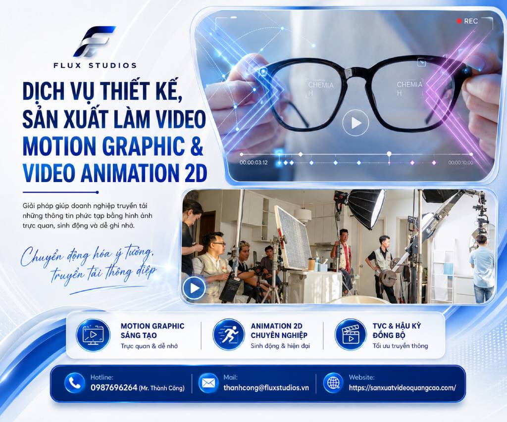 Dịch Vụ Thiết Kế, Sản Xuất Làm Video Motion Graphic & Video Animation 2D
