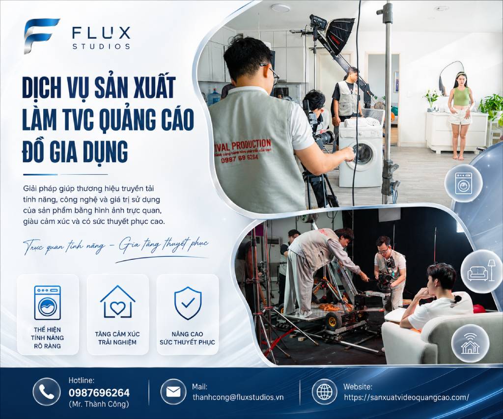 Dịch vụ sản xuất làm TVC quảng cáo Đồ gia dụng