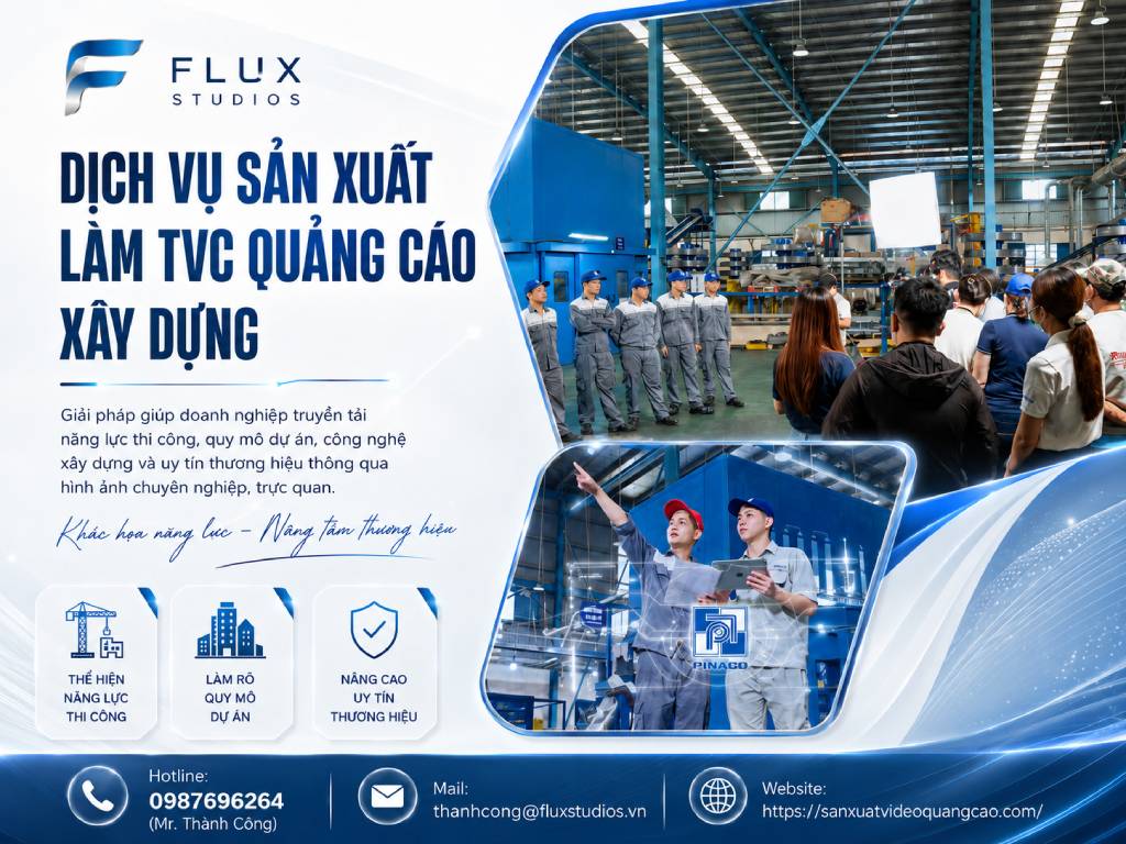Dịch vụ sản xuất làm TVC quảng cáo Xây dựng
