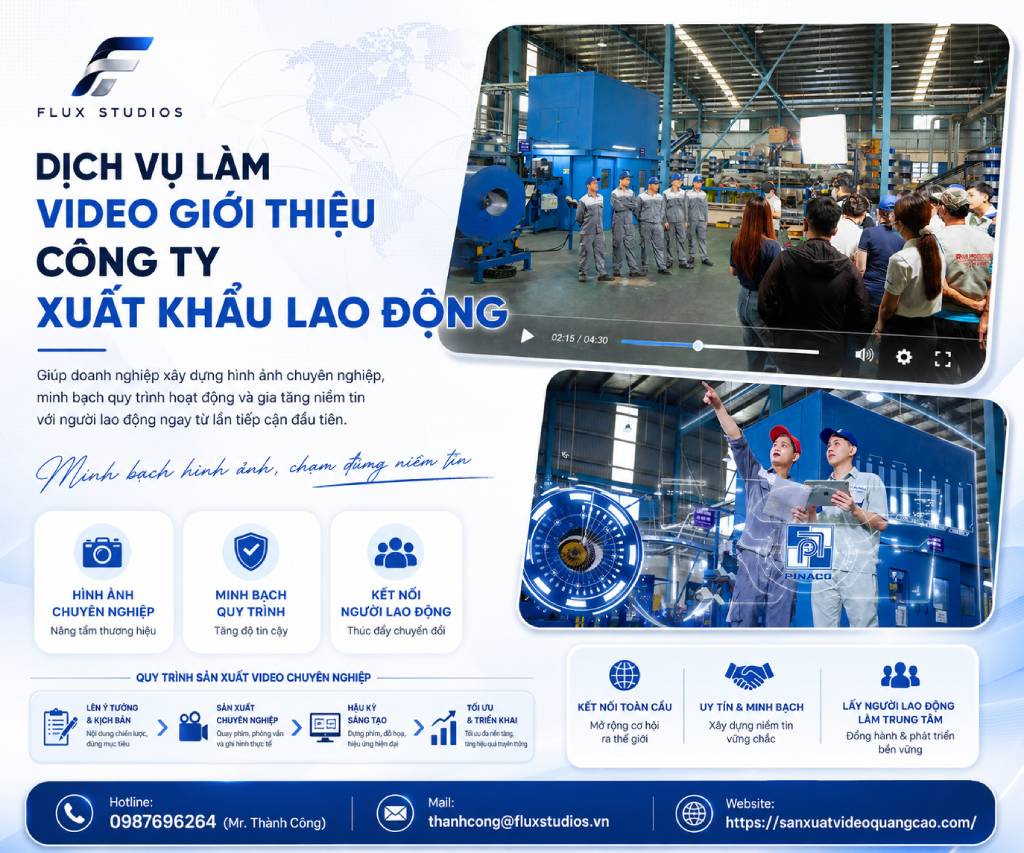 Dịch vụ làm video giới thiệu công ty xuất khẩu lao động