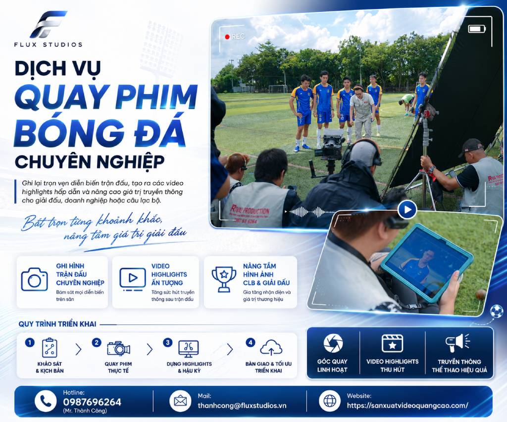Dịch vụ quay phim bóng đá chuyên nghiệp