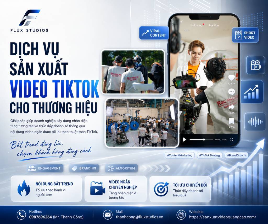 Dịch Vụ Sản Xuất Video TikTok Cho Thương Hiệu