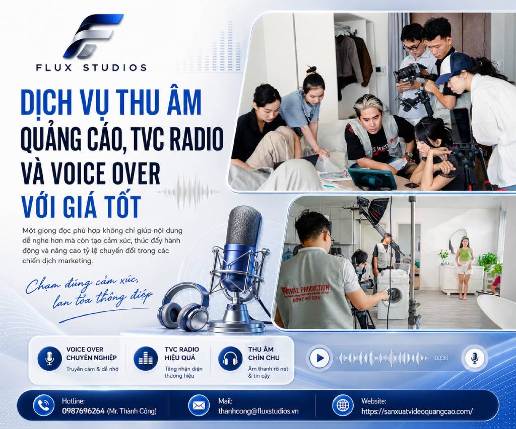 Dịch Vụ Thu Âm Quảng Cáo, TVC Radio Và Voice Over