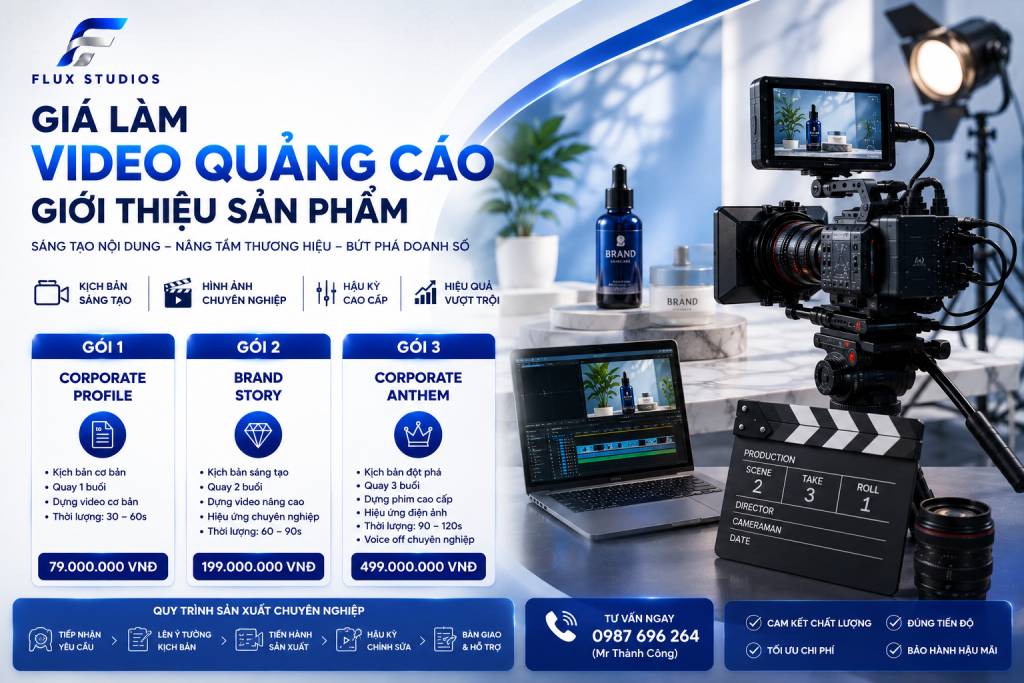 Giá làm video quảng cáo giới thiệu sản phẩm