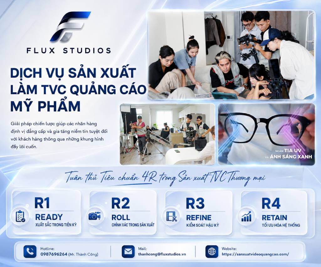 Dịch vụ sản xuất làm TVC quảng cáo mỹ phẩm