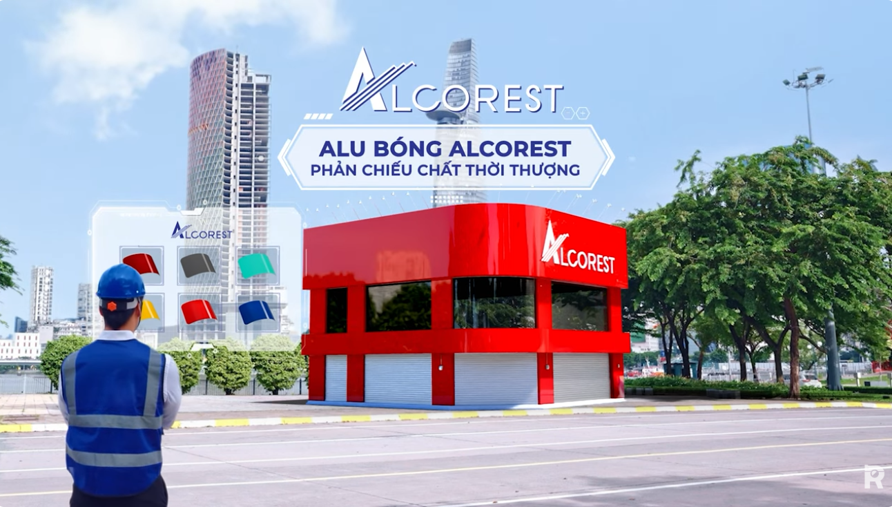 Sản xuất Video Fake OOH quảng cáo tấm ốp Alu Alcorest | Nhôm Việt Dũng