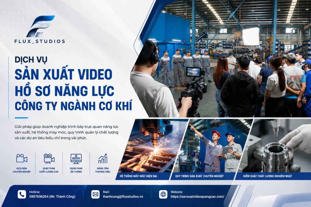 Dịch vụ sản xuất video hồ sơ năng lực công ty ngành cơ khí